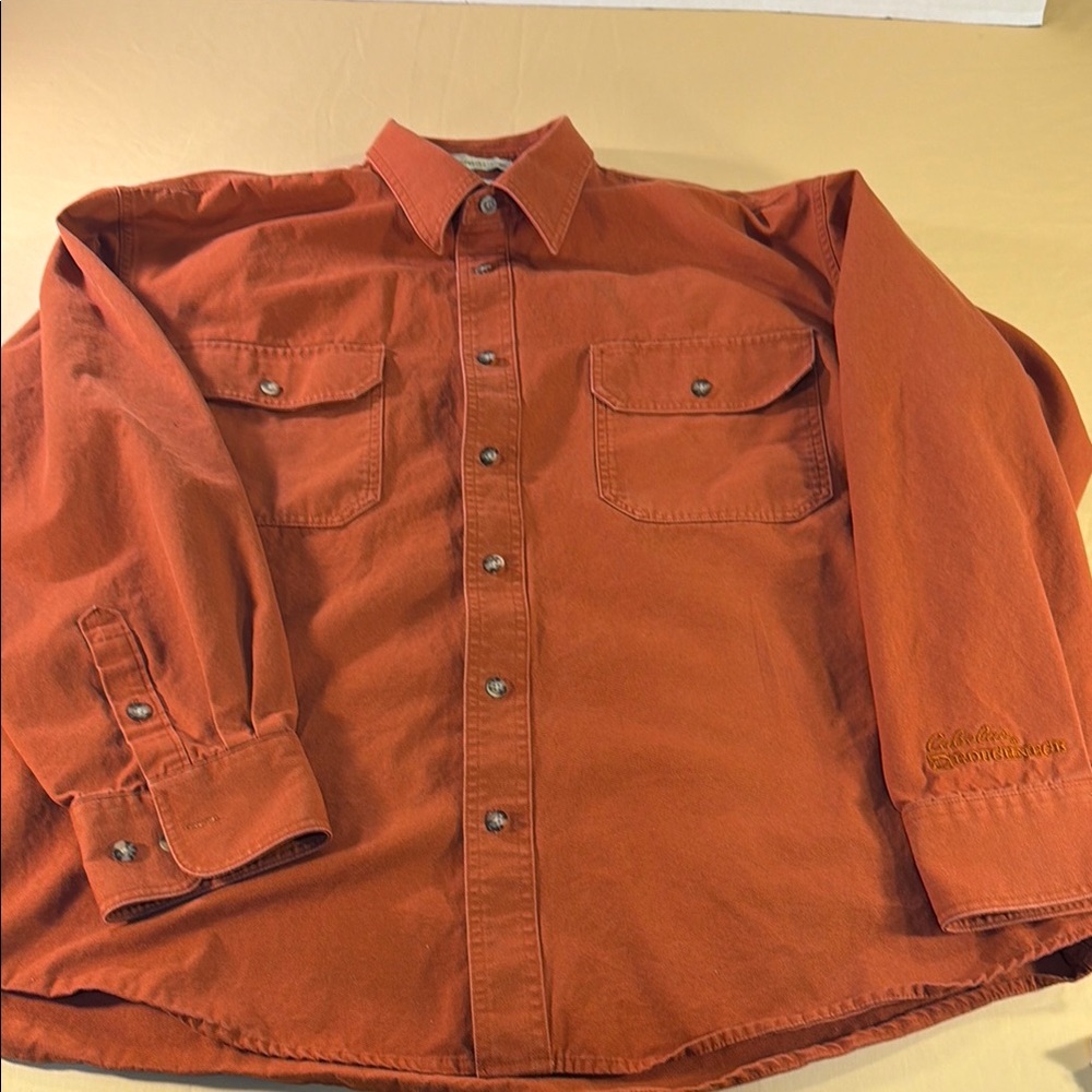 Vintage Cabela’s men’s shirt, canvas, stone washed size, extra large,